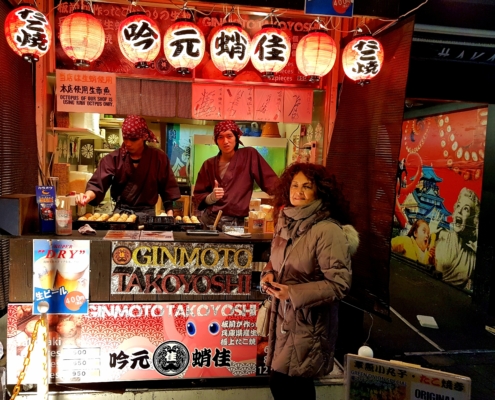 Osaka . mercato del pesce di Kuromon